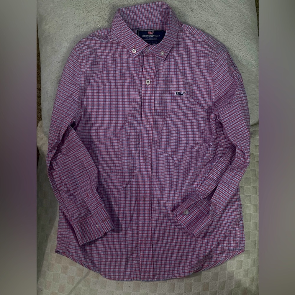 Vineyard Vines long sleeve button up polo